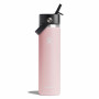 Thermoflasche Hydro Flask Wide Flex Straw Cap 24 oz hellrosa trillium