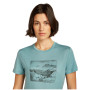Damen-T-Shirt Icebreaker Women Merino 150 Tech Lite SS Tee Terrain