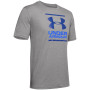 Herren-Funktionsshirt Under Armour GL Foundation SS grau SteelLightHeather/VersaBlue/AmericanBlue