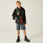 Kinderjacke Regatta Junior Andreson Hybrid Black/Sealgr