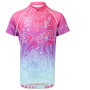 Kinder-Radtrikot Silvini Scrivia 2023 rosa/blau fuchsia-turquoise
