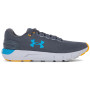 Herren Laufschuhe Under Armour Charged Rogue 2.5 Storm grau PitchGray/OmegaOrange/RadarBlue