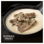 Fertigessen Expres menu Rindfleisch mit Meerrettichsauce
