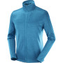 Herren-Sweatshirt Salomon Essential Lightwarm Heather blau BarrierReef