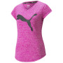 Damen-T-Shirt Puma Train Favorite Heather Cat Tee rosa pink