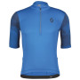 Herren Radtrikot Scott M's Gravel 10 SS blau storm blue/midnight blue