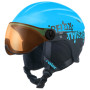 Kinder Skihelm Relax Twister Visor blau/schwarz