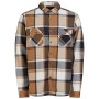 Herrenhemd Fundango Roddy Lined Shirt braun coffee