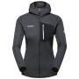 Damen Funktions-Sweatshirt Mammut Aenergy Light ML Hooded Jacket Women 2023 schwarz/grau Black-phantom
