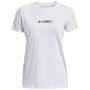 Damen-T-Shirt Under Armour GRADIENT PILL SS weiß White/Black