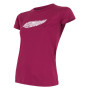 Damen-T-Shirt Sensor PT Coolmax Fresh Feather weinfarbe