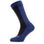 Wasserdichte Socken SealSkinz Waterproof Cold Weather Mid blau/schwarz Black/NavyBlue