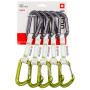 Express-Set Ocún Hawk Qd Combi Bio-Dyn-Ring 15 mm 10 cm 5-Pack grün/grau Green