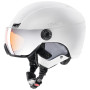 Skihelm Uvex HLMT 400 Visor style weiß WhiteMat