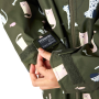 Kinder-Regenmantel Regatta Junior Changing Robe Dark Khaki Cat Dog