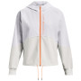 Damenjacke Under Armour Woven FZ Jacket weiß White / Gray Mist / Mellow Orange