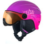 Kinder Skihelm Relax Twister Visor dunkelrosa/rosa Violet