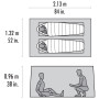 Ultraleichtes Zelt MSR Thru-Hiker Mesh House 2 V2