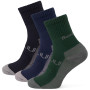 Socken Zulu Bambus Trek M 3-pack mix1 dark blue, dark green, black