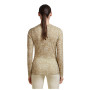 Damen-Funktionsshirt Icebreaker Women M 200 Oasis LS Crewe Moss BloomAOP