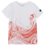 Kinder-T-Shirt Reima Vauhdikas weiß/rosa Off white