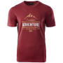 Herren-T-Shirt Hi-Tec Lore rot Pomegranate