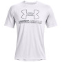 Herren-Funktionsshirt Under Armour Training Vent Graphic SS weiß White / Pitch Gray / Black