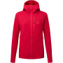 Damen-Sweatshirt Mountain Equipment W's Shroud Hooded Jacket rot CapsicumRed