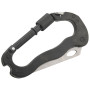 Karabiner Cattara Ganzmetallkarabiner 5in1 schwarz