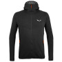 Herren-Sweatshirt Salewa *Light Micro Pl M Fz Hdy schwarz Black Out