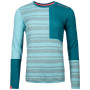 Damen-Funktionsshirt Ortovox W's 185 Rock'N'Wool Long Sleeve hellblau IceWaterfall