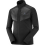 Herren-Sweatshirt Salomon Grid Fz Mid M schwarz Black