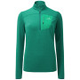 Damen-Sweatshirt Mountain Equipment Lumiko Wmns Zip T Medieval Blue grün Spruce/Deep Green