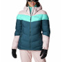Damen-Winterjacke Columbia Abbott Peak™ Insulated Jacket blau Night Wave, Dusty Pink, Bright Aqua