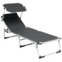 Campingliege Outwell Victoria schwarz/grau Black & Grey