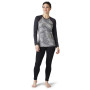 Damen-Funktionsshirt Smartwool W Merino 250 Baselayer Pattern Crew Bxd