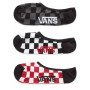 Socken Vans MN Classic Super No Show 3Pk (42,5-47) rot/weiß Red-White Check