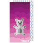 Schnelltrocknendes Handtuch Towee Bear rosa Pink