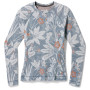 Damen-Funktionsshirt Smartwool W Classic Thermal Merino BL Crew Boxed 2023 hellblau Winter Sky Floral