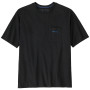 Herren-T-Shirt Patagonia Men's Boardshort Logo Pocket Responsibili-Tee schwarz Ink Black