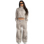 Damen-Sweatshirt Nebbia Half-Zip Leopard Sweatshirt Primal
