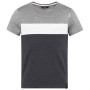 Herren-T-Shirt Chillaz Color Block grau/weiß Color Block Black Melange