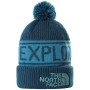 Mütze The North Face Retro Tnf Pom Beanie blau MontereyBlue/StormBlue