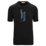 Herren-T-Shirt Icebreaker Men Central Classic SS Tee Otter Paddle schwarz Black