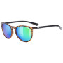 Sonnenbrille Uvex Lgl 43 schwarz Havanna Black/Mirror Green