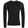 Herren-Funktionsshirt Zulu Merino 240 Long schwarz/grün Black/Green