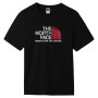 Herren-T-Shirt The North Face S/S Rust 2 Tee 2022 schwarz Tnf Black/Brilliant Coral