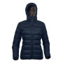 Damen Daunenjacke Warmpeace Tacoma Lady schwarz Black/Brown