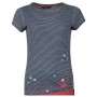 Damen-T-Shirt Chillaz Fancy Little Dot 2021 braun/blau indigo blue striped washed