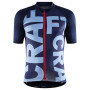 Herren Radtrikot Craft Adv Endur Graphic dunkelblau Blaze/Atmos